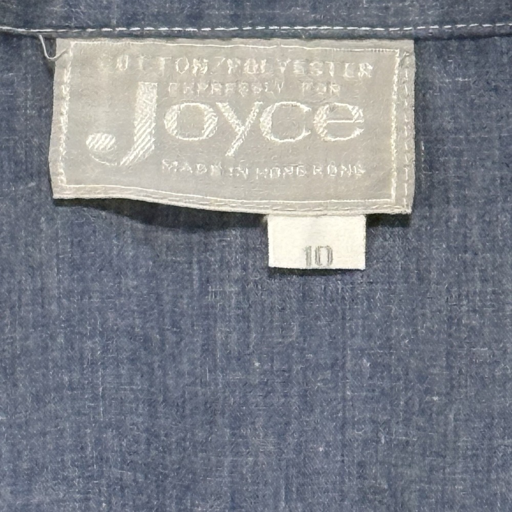 Vintage Expressions For Joyce Blouse Lightweight Button Down - Picture 8 of 10